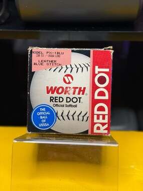 Vintage Worth Red Dot Extra Official Softball COR .50 USSSA PX-1BLU Blue Stitch